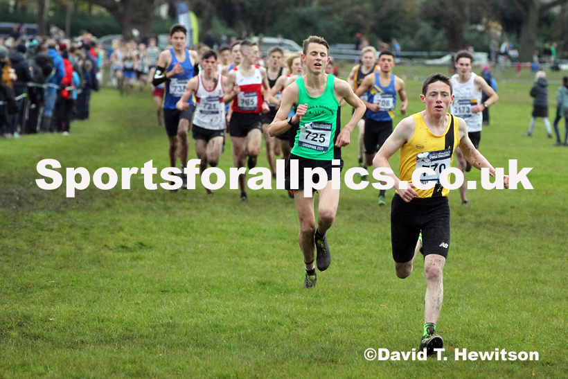 Mens under-17s, 2019 European Cross Country Trials and British Cross Challenge, Sefton Park, Liverpool.  Photo: David T. Hewitson/Sports for All Pics